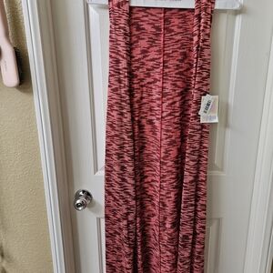 LuLaRoe Joy Maroon and Black Striped Cover Up Size Small